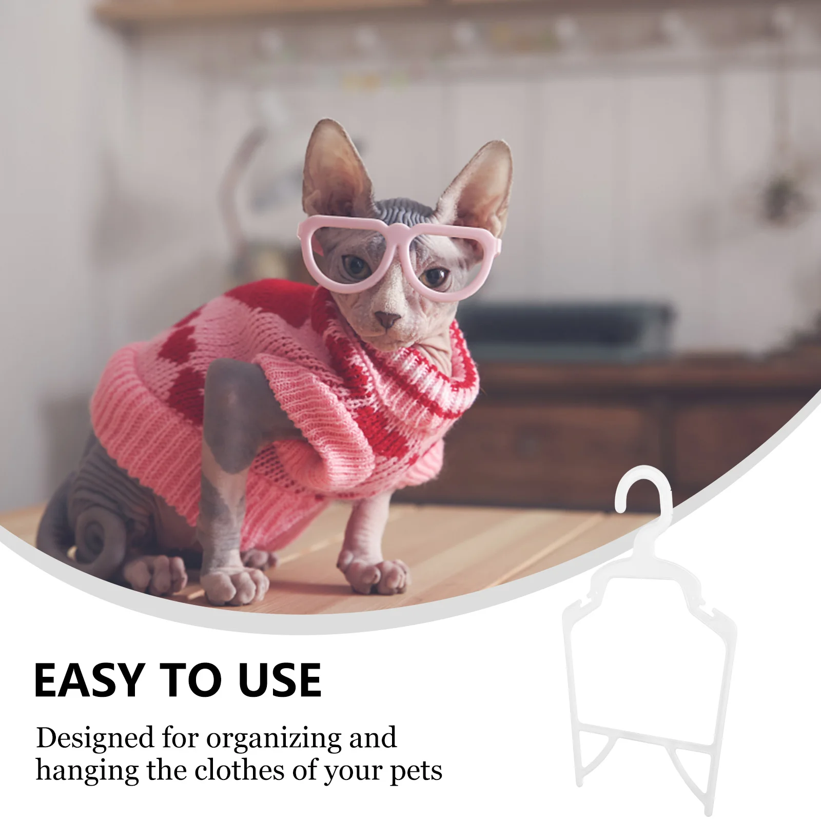 

10 Pcs Pet Hanger Organization Hangers for Dog Clothes Clothing Holders Puppy Dogclothes Long-lasting