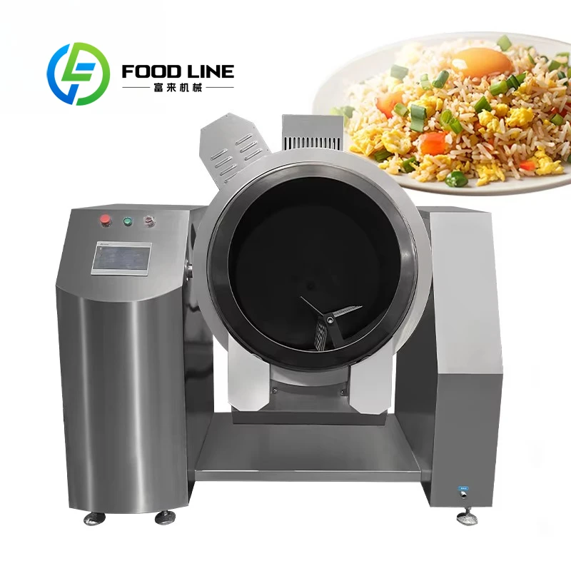 

360 Rotate Intelligent Automatic Cooking Machine Drum Stir Fry Robot Fried Rice Cooker for Restaurant Use Customized