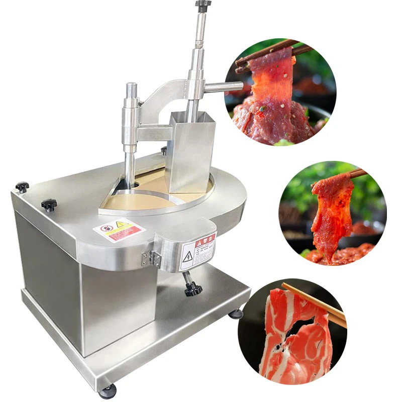 Commercial Electric Meat Slicer Cutter Stainless Steel Automatic Fresh Meat Cutting Grinder Machine