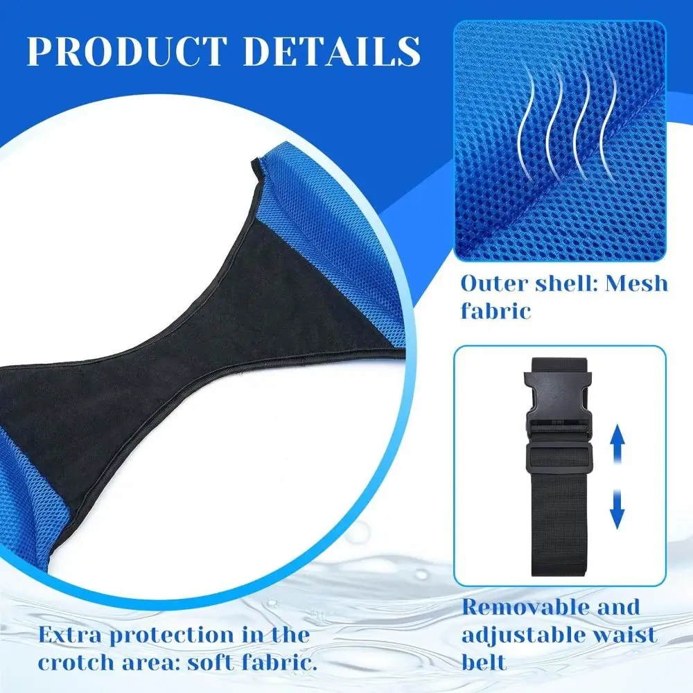 Portable Non-Slip Flotation Belt Water Resistant Adjustable Swim Belt Versatile Water Saddle Swimming Training