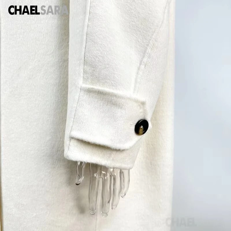 Women's Double-Sided Wool Coat - Long Loose Winter Overcoat