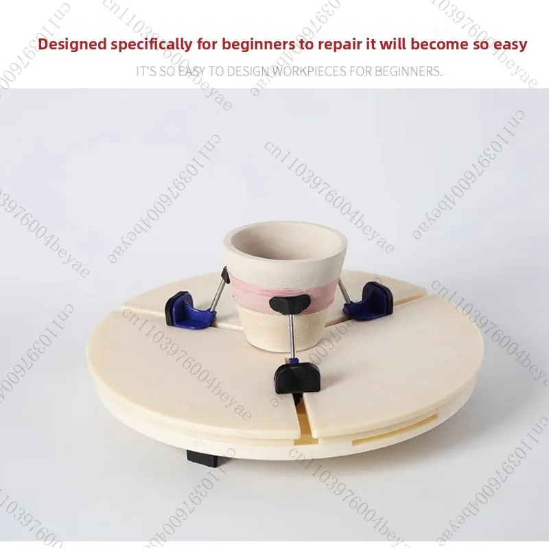 

Ceramic repair clip automatic center finding tool for repairing vases, bowls, and basins