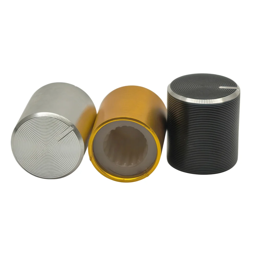 10pcs 10*10mm Aluminum Alloy Potentiometer Knob Cap Volume Control Knob Hat Rotation Switch 10 x 10mm (D x H)