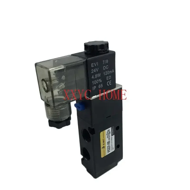 

2PCS Solenoid Valve V5221-08 EMC V5221-06 AC220V DC24V 2 Position 5 Way Reversing Valve Accessories