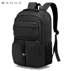 BANGE Large Capacity Men Backpacks for 15.6 Laptop Business Travel Women Backpack Waterproof School Bags with Mesh Side Pockets