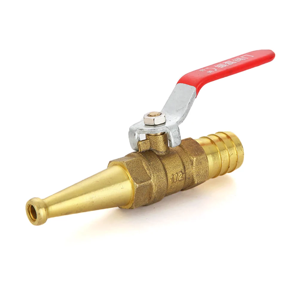 Fire Reel Hose Connector Switch Gun  1/2 Inch Copper Ball Valve Pagoda Nozzle Spray Gun Accessories High Pressure Water Gun