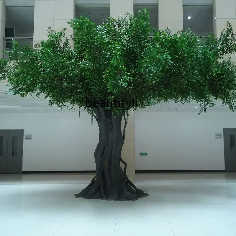 

A17 Imitative Tree Frp Fake Trees Large Banyan Indoor Wrapped Pillars Banyan Large Hall Wedding Tree