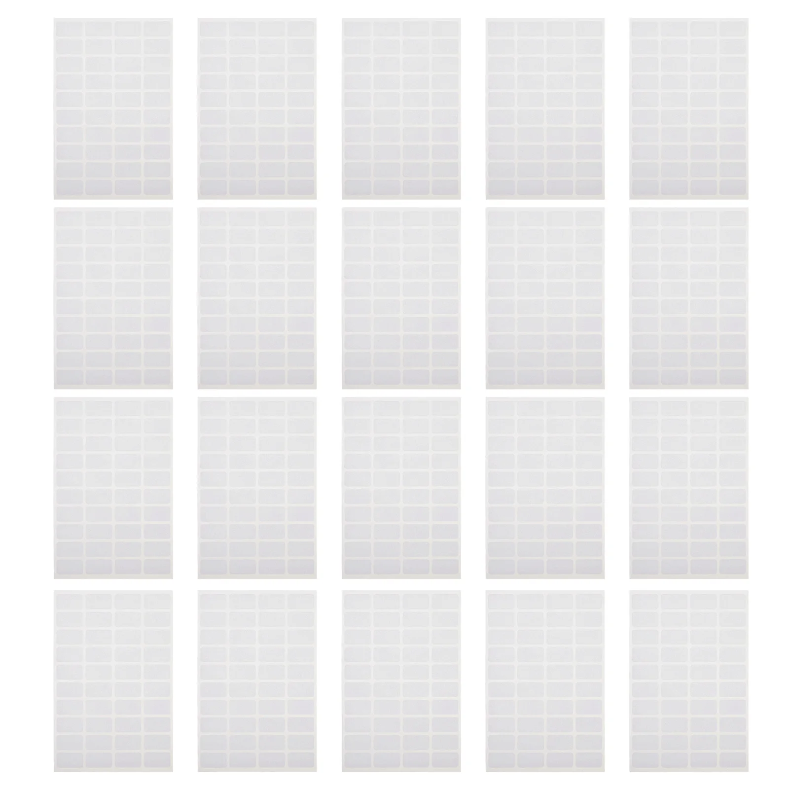 50 Sheets Blank Label Sticker Classification Marking Stickers DIY Reusable Label Decal for Storage Box Organization Office Home
