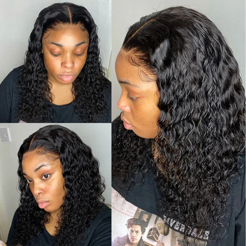 Glueless Ready to Wear Closure Wigs Per Cut 6x4 Lace Front Wig Ready To Go Pre Plucked Bleached Knots Human Hair Wigs