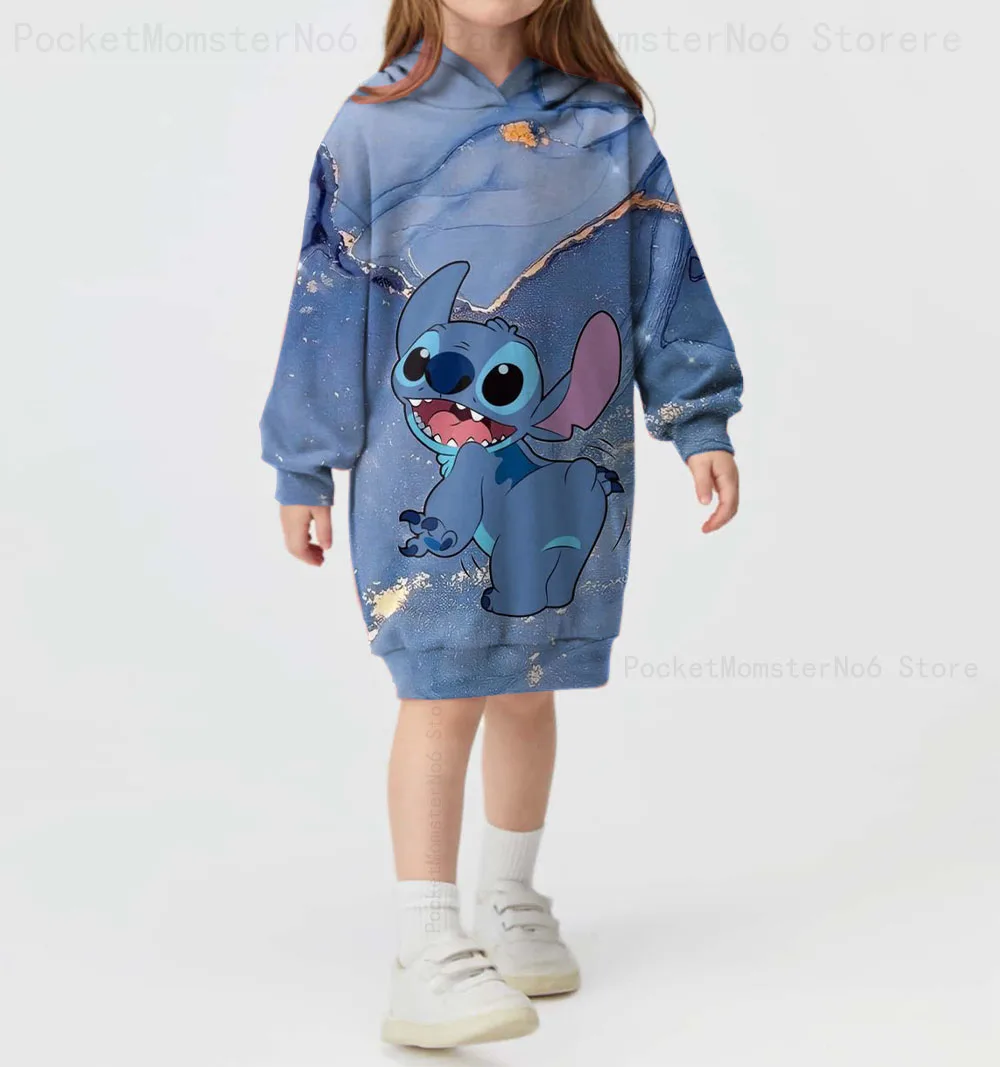 

Детская одежда серии Disney с милым принтом строчки, осенние и зимние теплые толстовки с капюшоном для девочек, платья, модные и простые