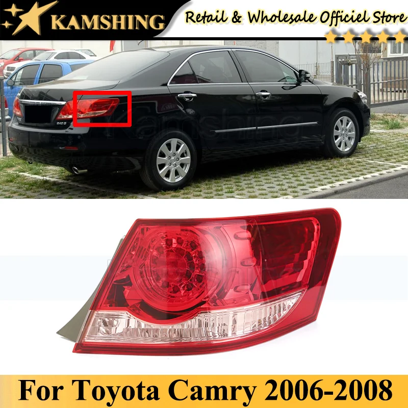 

CAPQX Outer Rear Tail light lamp For Toyota Camry 2006 2007 2008 Rear Brake Light Taillight Tail lamp head Lamp head light