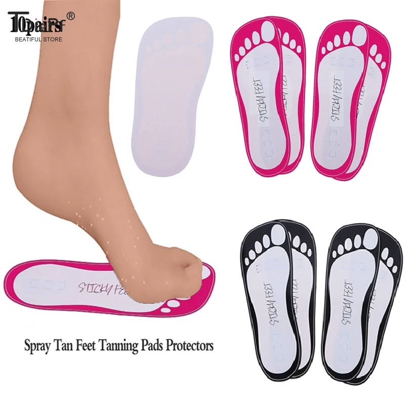 

10Pairs Tanning Feet Pads EVA Spray Tanning Feet Pads Protectors For Sunless Accessories Disposable Non-slip Seaside Beach Shoes