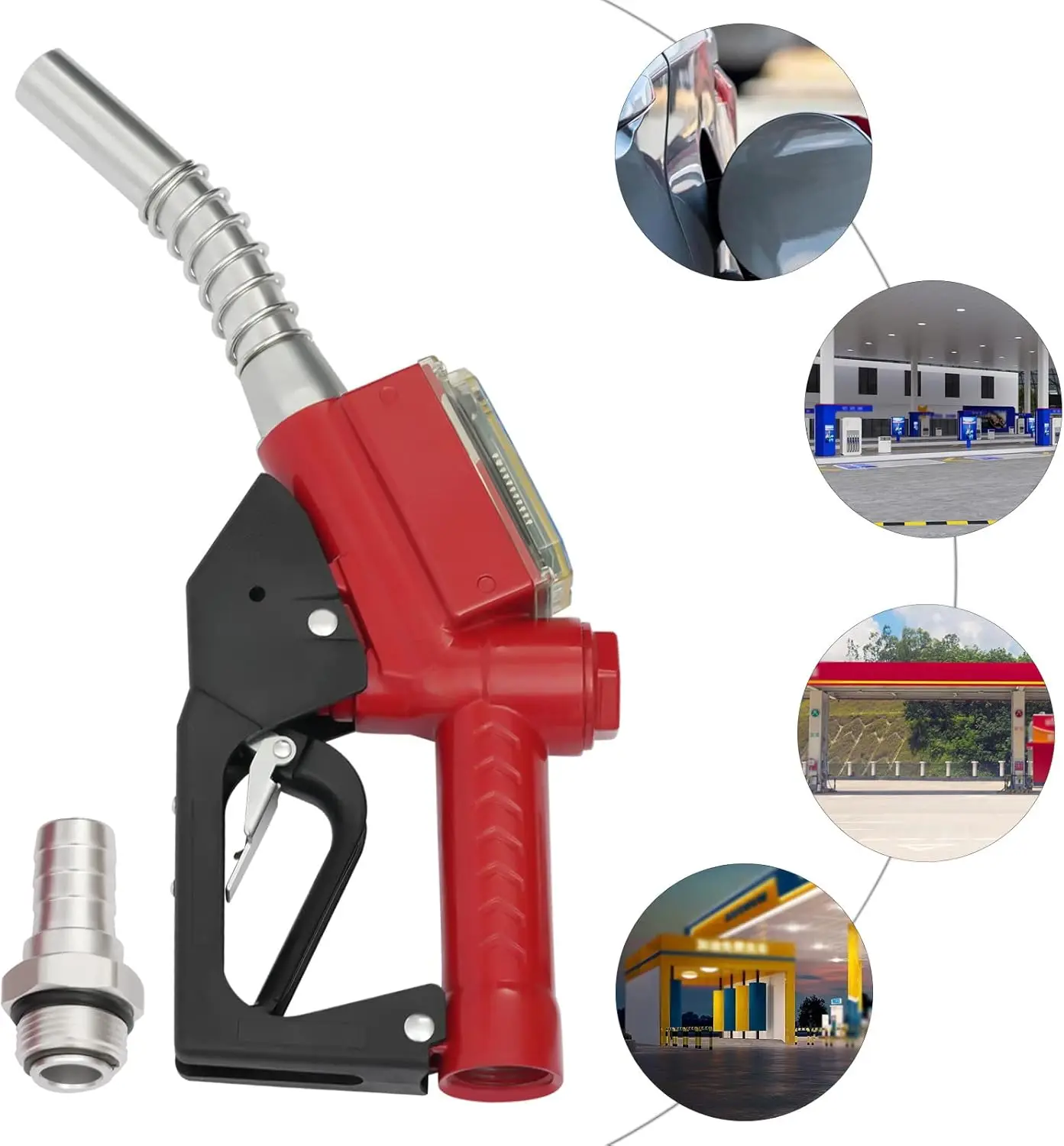 Pistola De Combustible De 1 Pulgada Ac-15A De Aleación De Aluminio Y Antioxidante, De Alta Eficiencia (Roja) – Medidor De Flujo Electrónico Y Mango Ergonómico, A Prueba De Fugas — -69%, 116.64€ Coupon, from 49.99€ – 69% descuento – €49.99