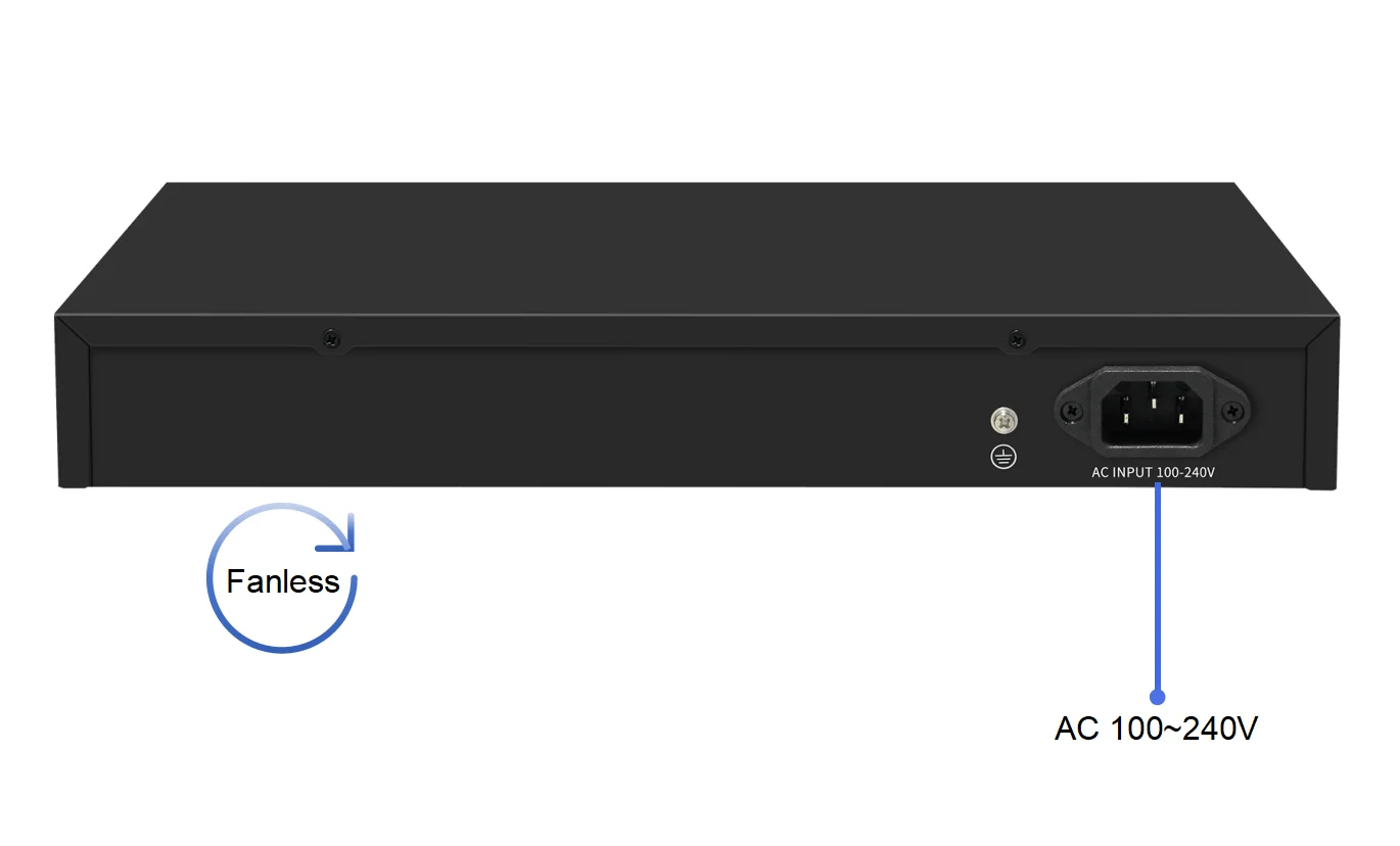 

2025 hot sale 8 Ports Multi-Gigabit 10G RJ45 Network Hub Bandwidth 160Gbps Desktop Rackmount Fanless 10Gb Ethernet Switch