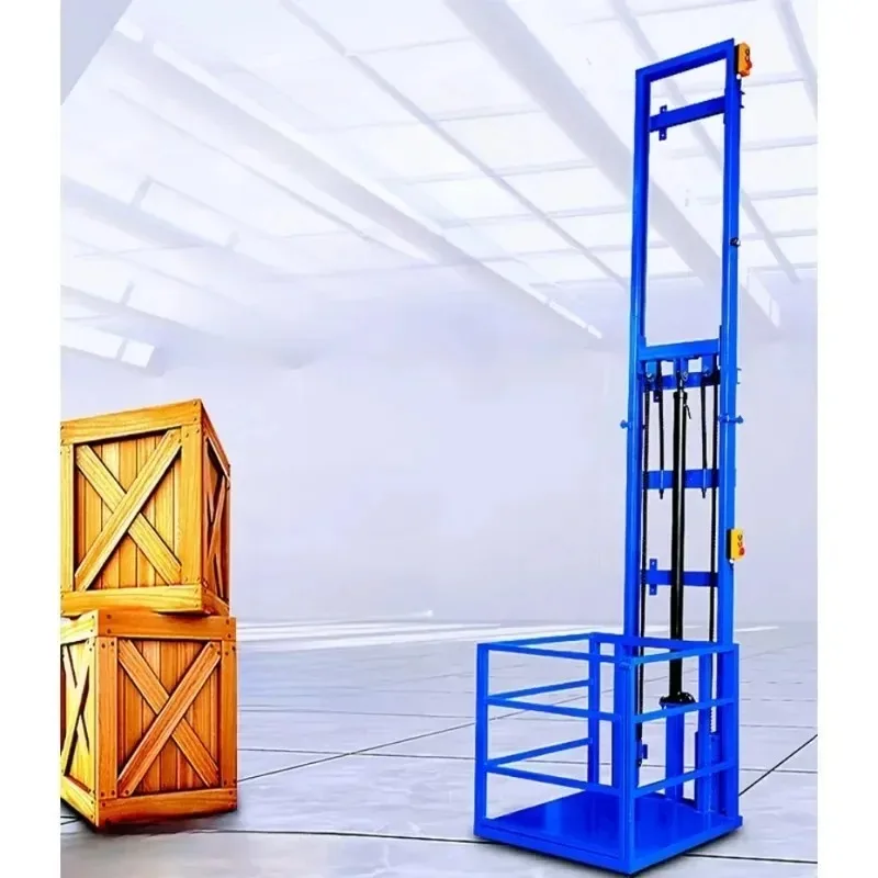 

【Best-selling】Electric Hydraulic Household Cargo Lift 500KG 1Ton Guide Rail Platform