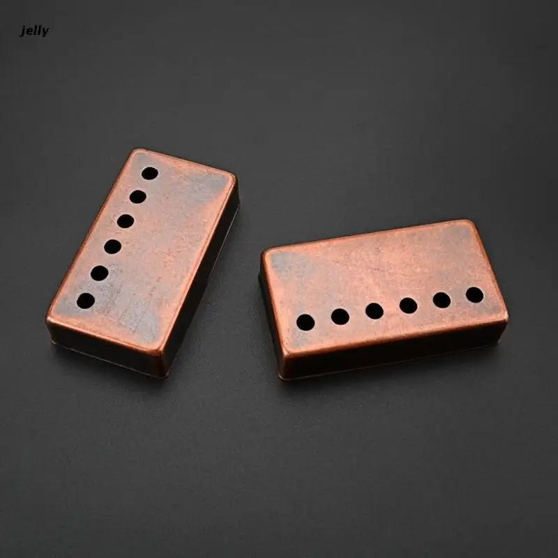 448C 2x Electric Guitar Humbuckers Pickup Cover 50mm 52mm Copper Guitar Pickup Frame