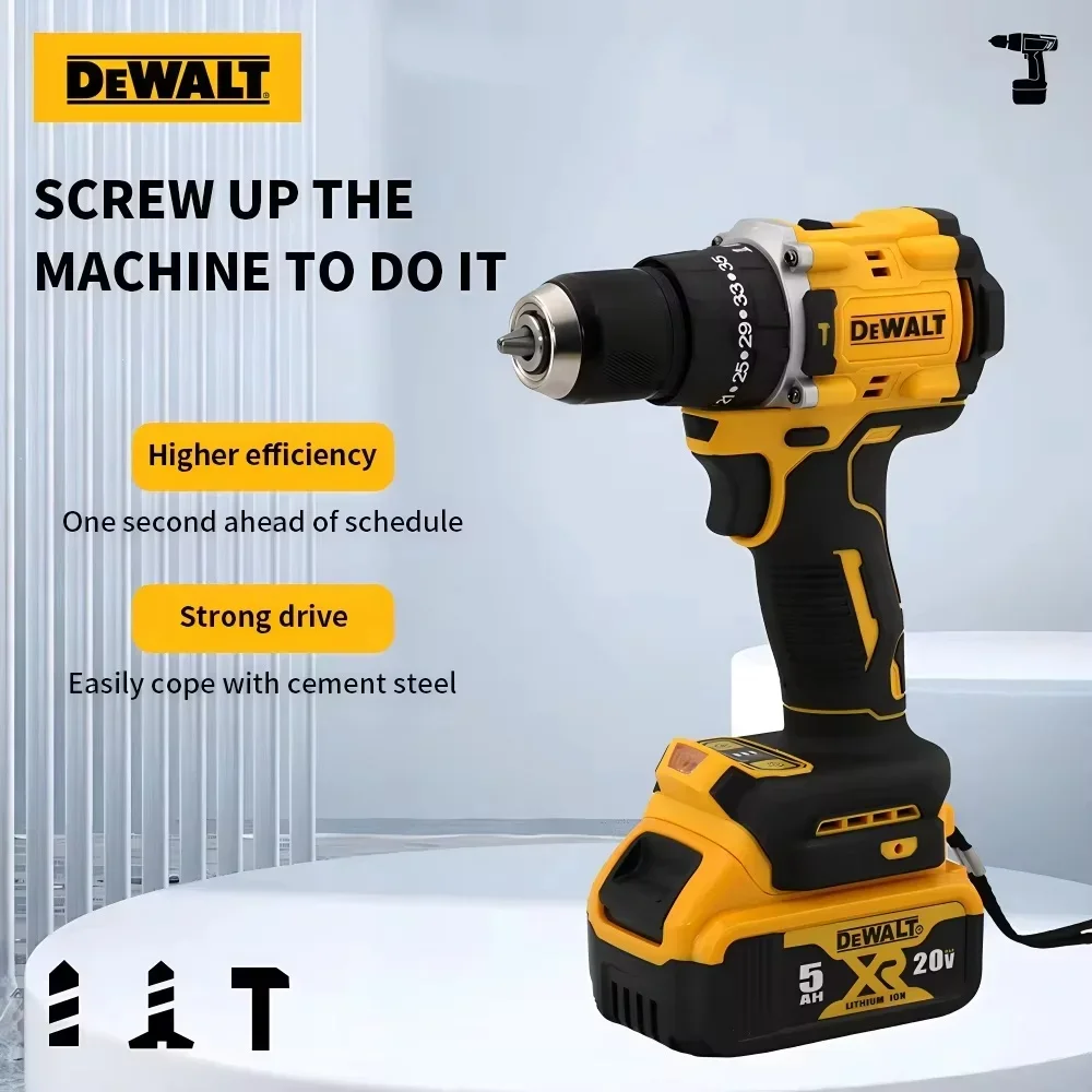 Dewalt DCD800 2000 RPM Accuklopboormachine 1/2 Inch Borstelloze Elektrische Schroevendraaier Lithium Elektrisch Gereedschap Voor Dewalt 20 V Batterij