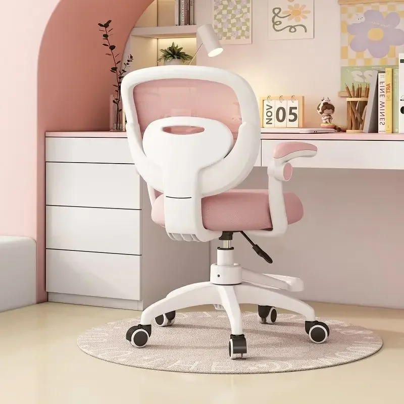 Silla de estudio de larga duración para niños, asiento ergonómico cómodo, escritorio para estudiantes, escritorio para escritura en casa, silla de computadora dedicada