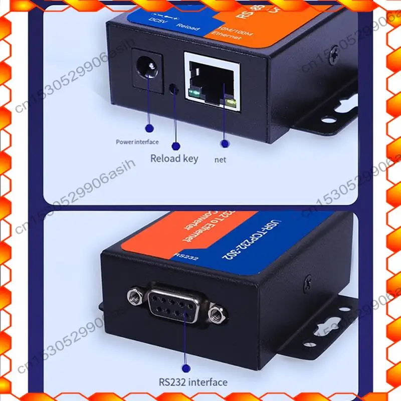 -AT52 USR Ethernet Server Module USR-TCP232-302 RS232 To Ethernet TCP IP Server Module Ethernet Converter Support DHCP/DNS