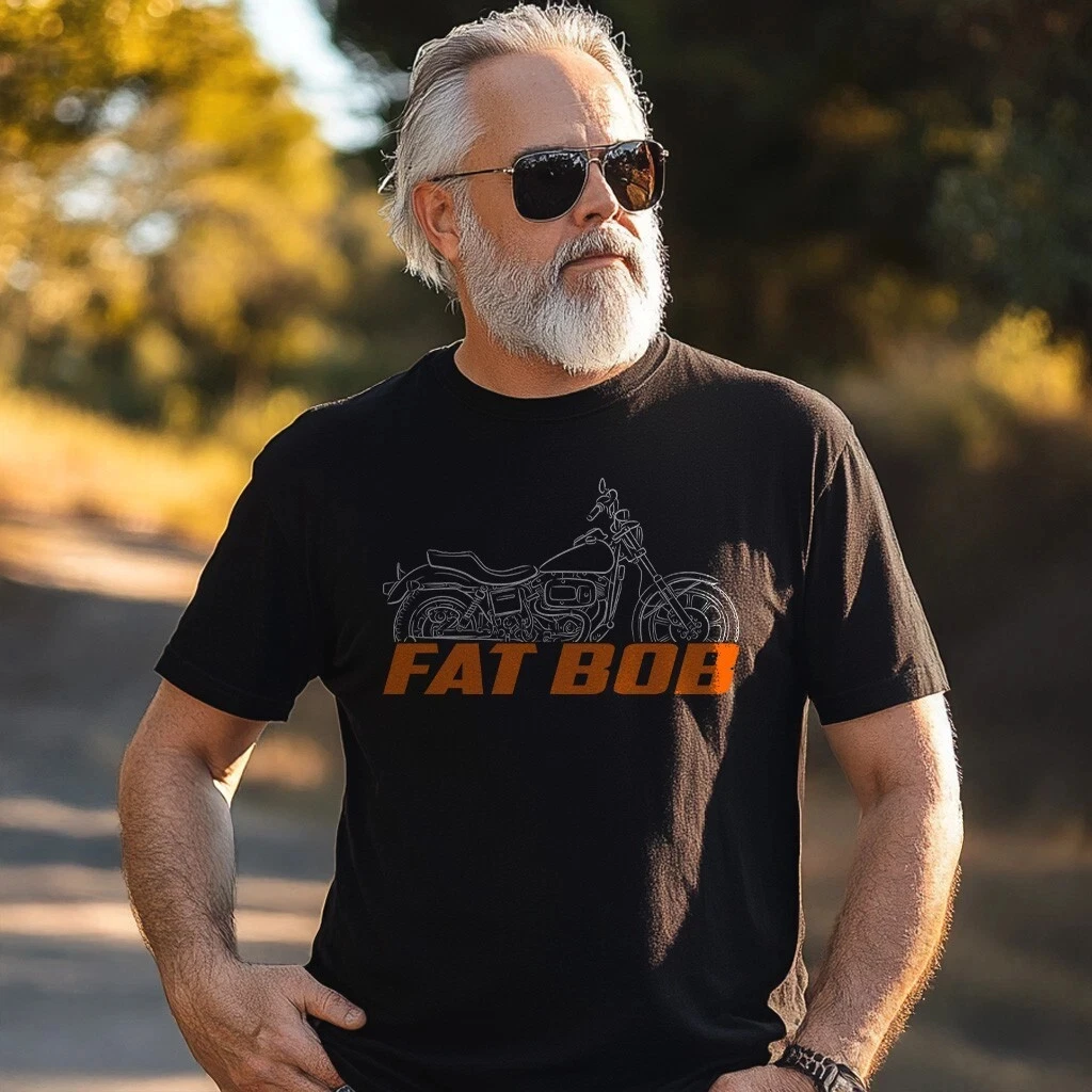 

2025 Summer Cotton Round Neck Short Sleeves for Men Women for Harley-Davidson FXEF Fat Bob 1979-1985 Fans - Motorcycle T-Shirt