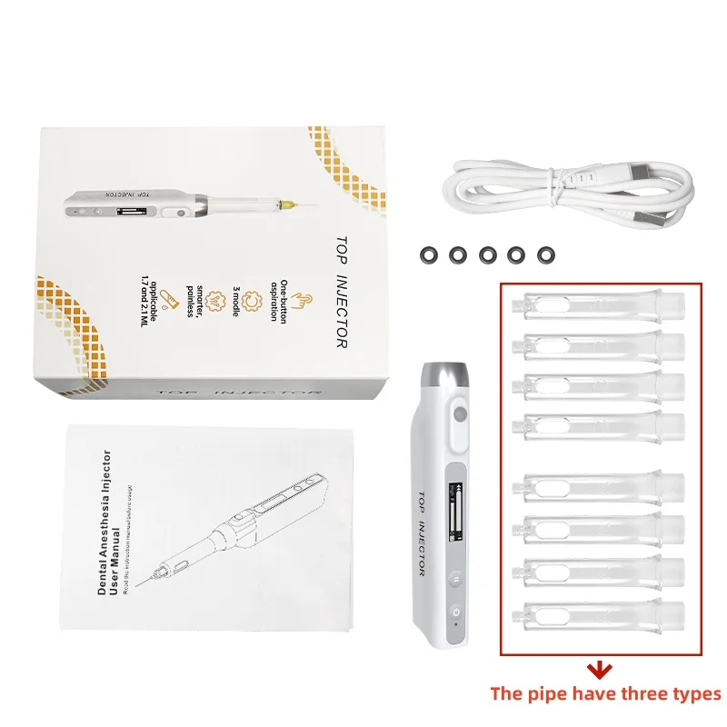 Dental Anästhesie Neue TOP Injektor Oral Lokale Spritze Schmerzlos Tragbare mit Betriebs LCD Display Aufladbare Labor Zahnmedizin Werkzeuge