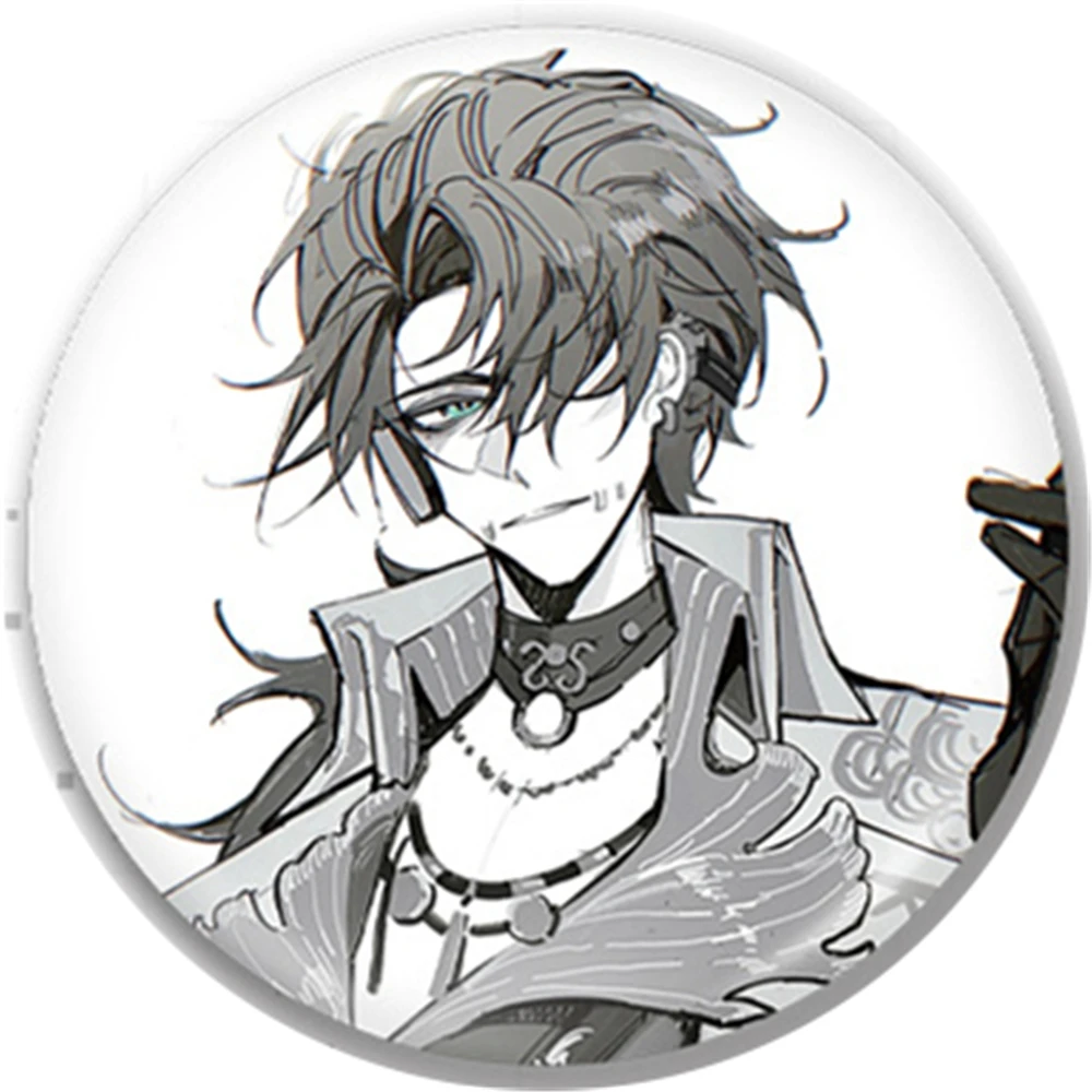 58mm Gioco Identità V Naib Subedar Mercenario COSTUME Cosplay Distintivo Pin SPTE Spilla in banda stagnata Prop Natale Gilf