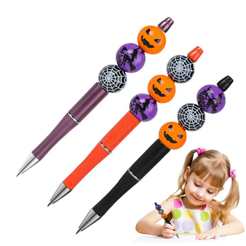 

Halloween Pens Assortment Pens Bulk Cute Pens Assortment With Beads Party Favors Assortment For Halloween Stationery Activity