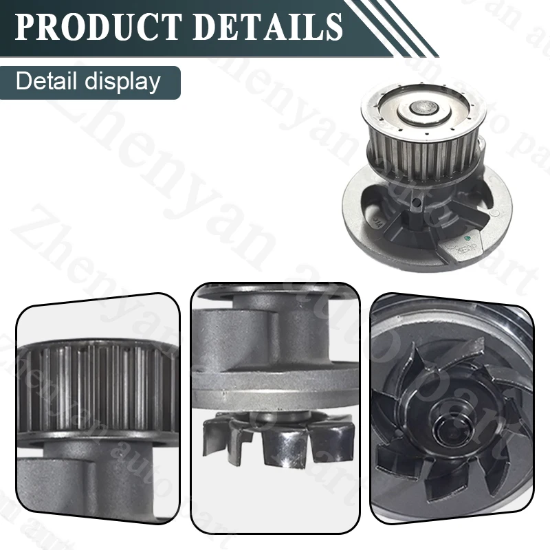 Zhenyan Cooling System Water Pump Auto for CHEVROLET OPTRA 2004~2007 for DAEWOO LEGANZA 1999~2002 92226211 1740085Z00 1740085Z01