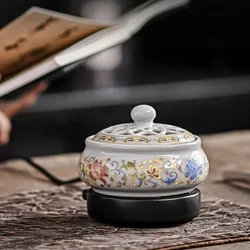 Work in 220V Enamel Plug-in Incense Burner Timed 50-300° Essential Oil Stove Newest Home Aromatherapy REED DIFFUSER Censer