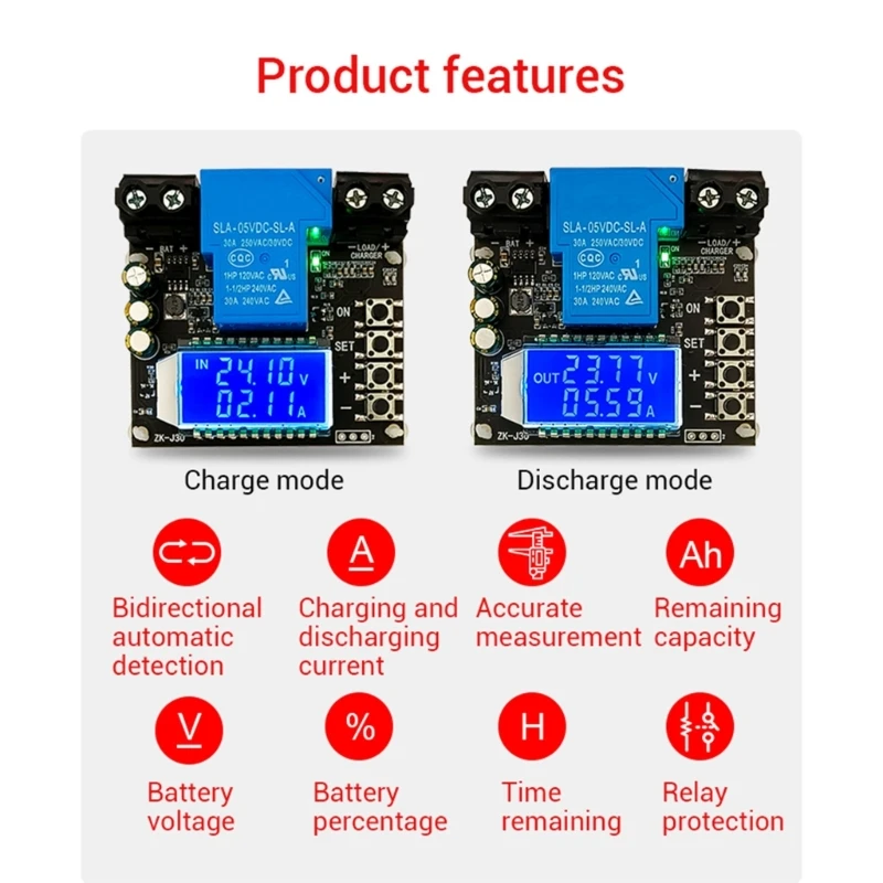 Multifunction Power Monitoring Digital Ammeter Voltmeter Current Meter Electricity Meter Battery Capacity Multimeter Dropship