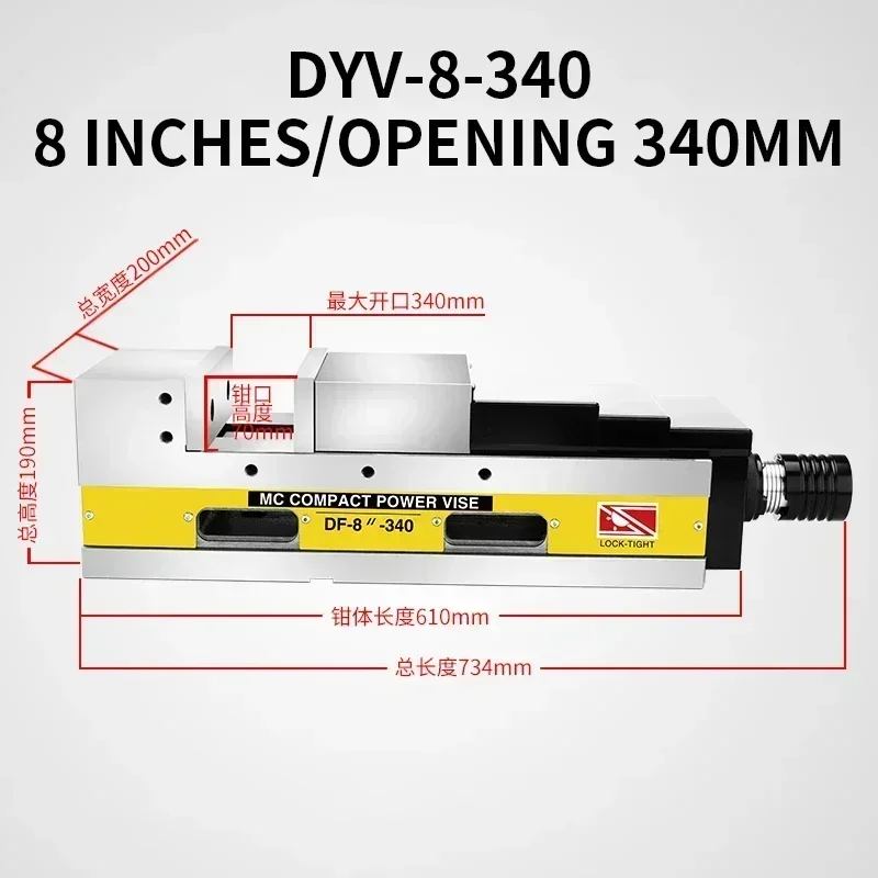 ممتاز أعلى جودة حار SalesMC الدقة الهيدروليكية ملزمة الهيدروليكية المسطحة مركز التصنيع 6 بوصة زاوية ثابتة متعددة الطاقة B #5