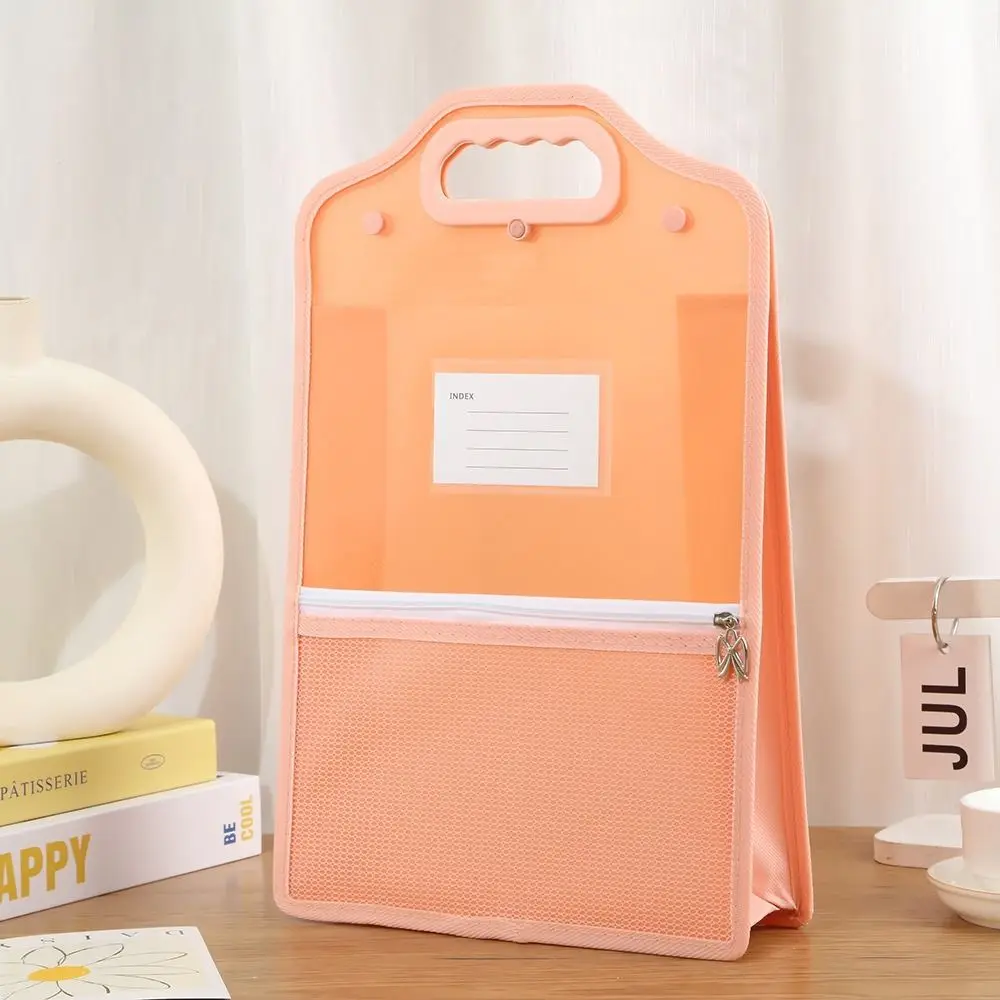 PP العمودي الأكورديون سستة حقيبة سحاب عازل للماء إغلاق وثيقة كيس التخزين حقيبة تخزين البيانات منظمة المنزل #3