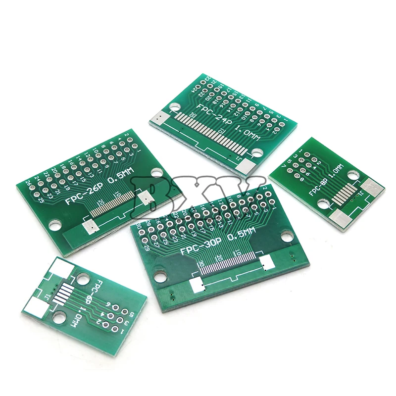 5PCS FPC FFC 0.5mm 1mm Pitch  PCB Board 6 8 10 12 20 40 50 Pin To DIP 2.54mm Connector  Double Side Adapter Socket Plate DIY KIT