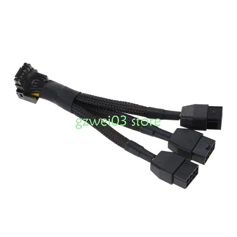 

Y8AC 5.91inch 3x8pin to 16Pin GPU Adapter Cable for Gamers and Enthusiasts Computer Mainboard Connection Line Stable Power