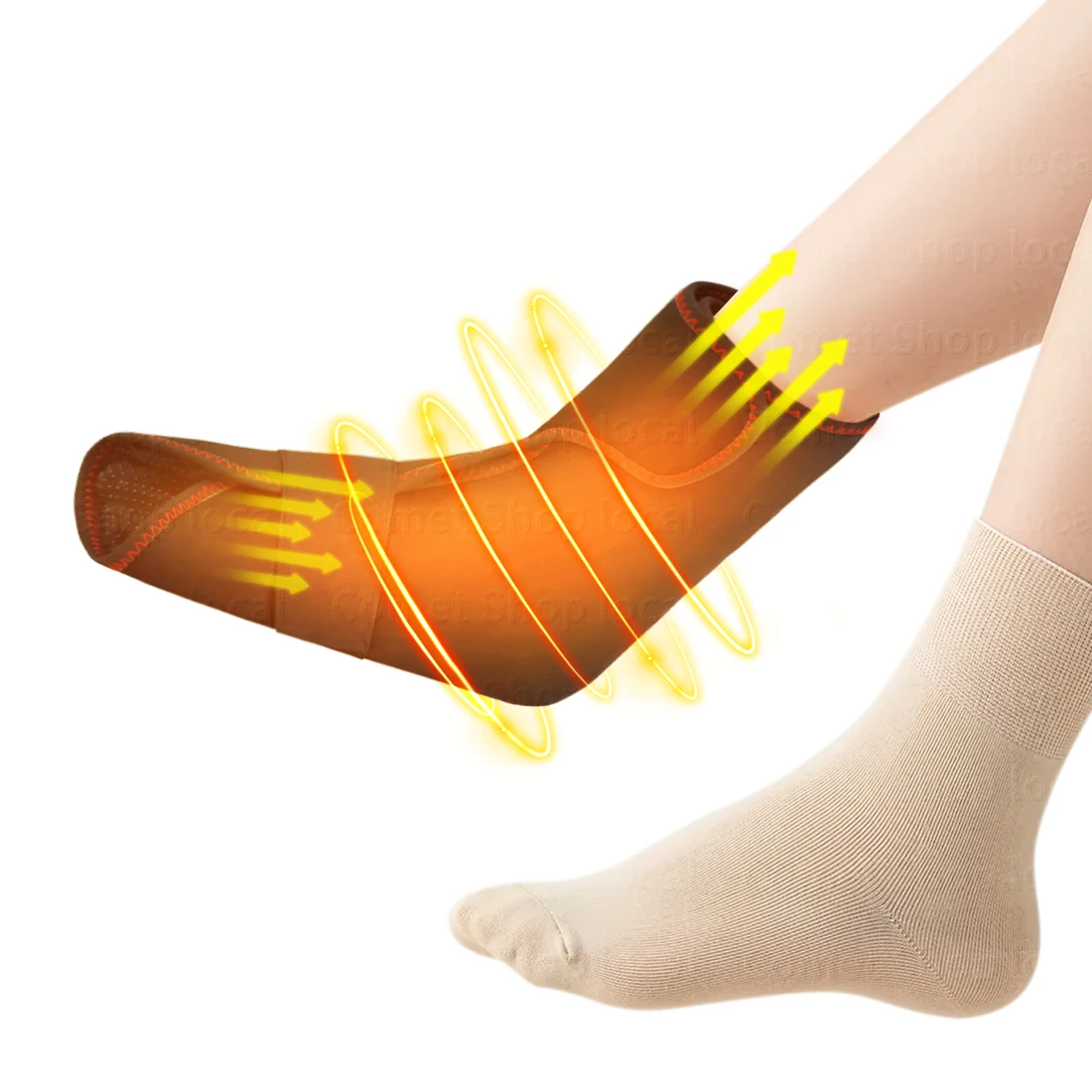 

Heated Foot Massager 3 Temp Massage Modes Plantar Fasciitis/Achilles Tendonitis Relief Boosts Circulation Foot Relaxation/Unisex