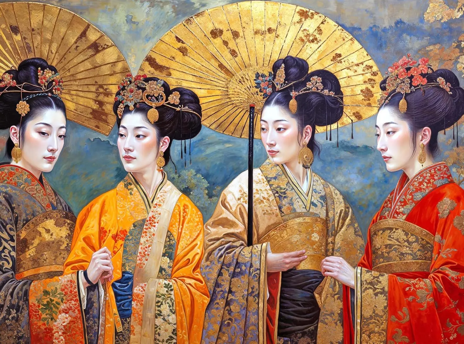 

Wooden Puzzle 1000/500/300 Piece for Adults Tang Dynasty Art Jigsaw Puzzle Gameroom Livingroom Home Decor Birthday Party Gift