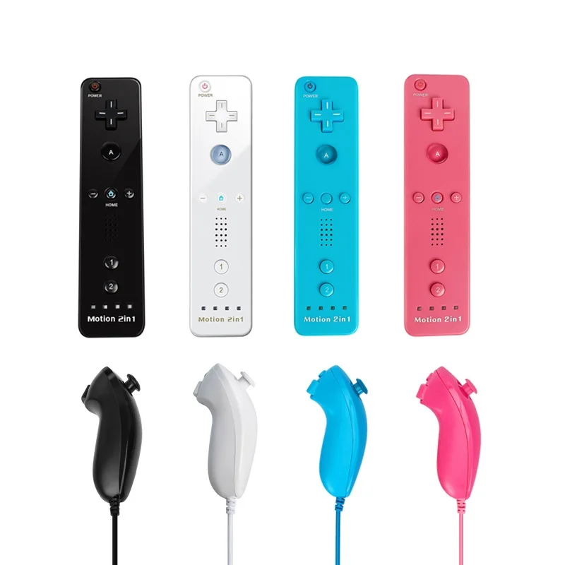 Built-in Motion Plus Remote For Nintendo Wii Controller Wii Remote Nunchuck Wii Motion Plus Controller Wireless Gamepad Controle