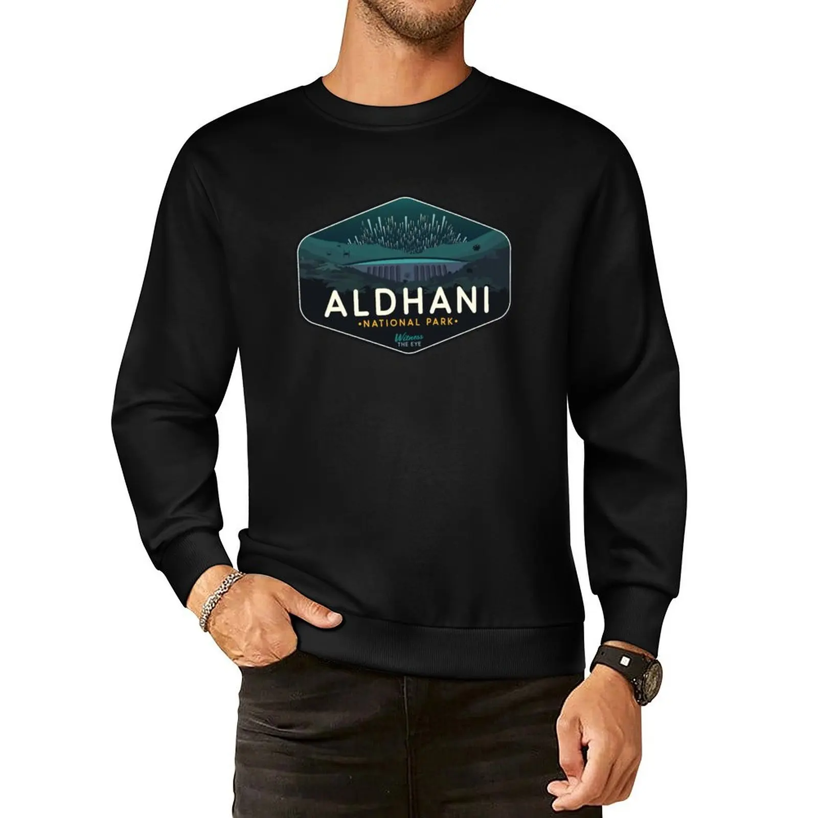 

Aldhani National Park - Witness the Eye! Pullover Hoodie tracksuit clothes for men sweatshirt