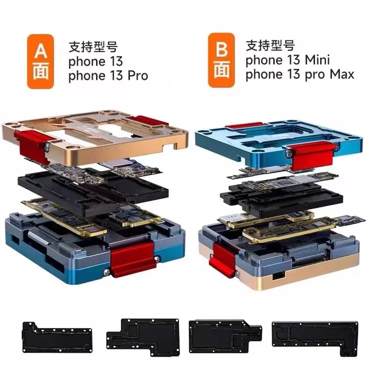 XINZHIZAO 4 in1 iSocket Tester Fixture for iPhone13mini IP13 13pro 13promax Upper Lower Board Middle Layer Function Testing