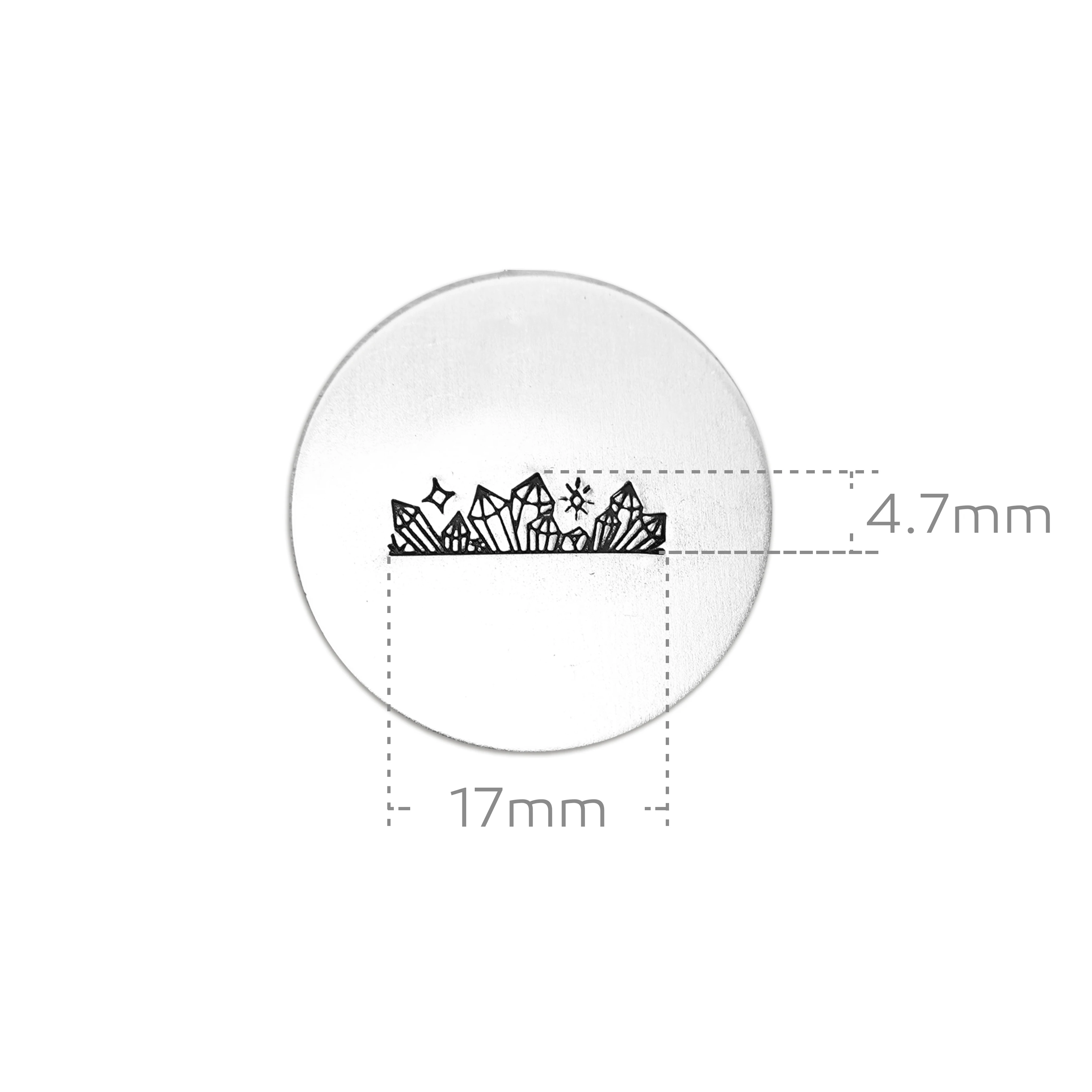 Metalowe tłoczenie elementy do wyrobu biżuterii linka z kryształami granicy metalowa obudowa pieczęć do metalu, biżuteria (17mm)