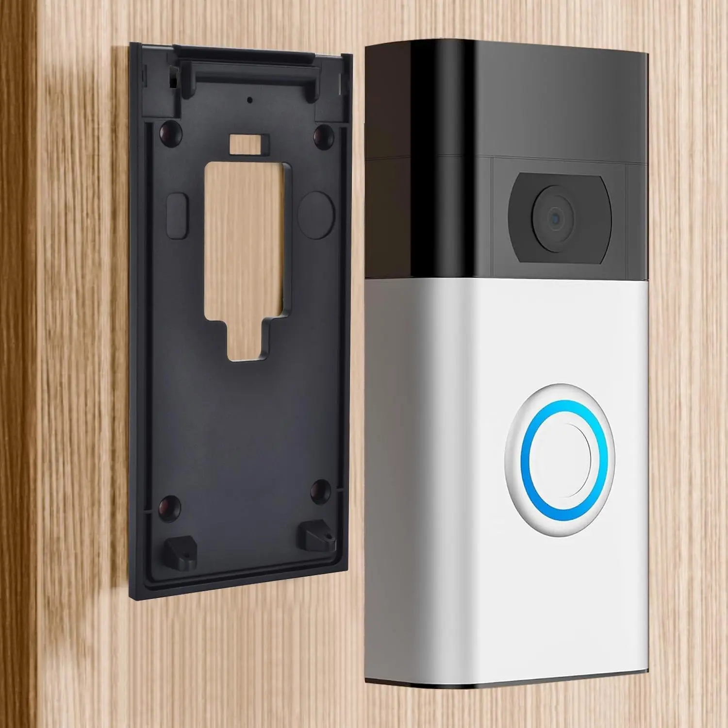 

No-Drill Adhesive Mount for Ring Video Doorbell 2nd Gen 2020, Bracket for Apartment Office House