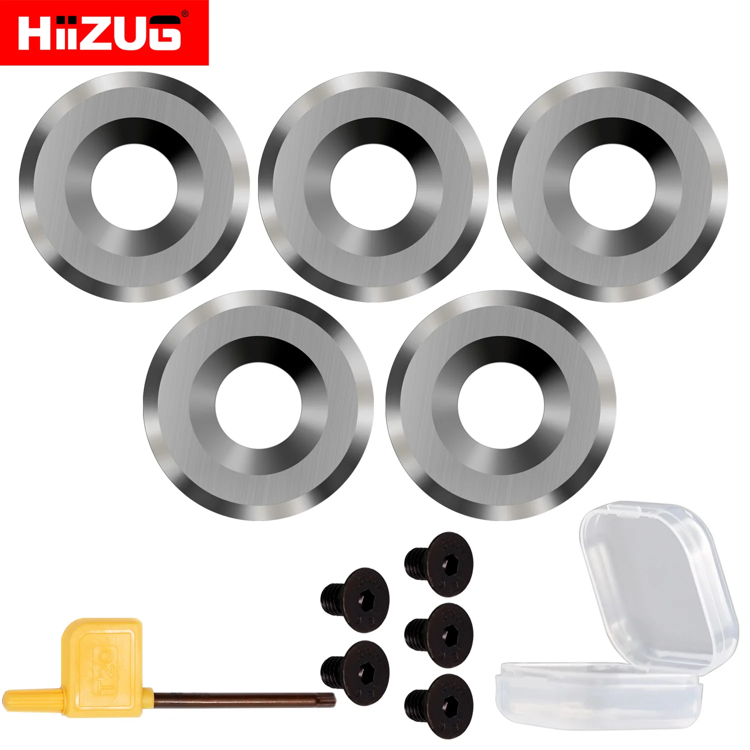 Inserções de Carboneto Redondo para Woodtorning Ferramentas de Torneamento Negativo Cortadores de Substituição para Torno Ferramentas de Carpintaria 16 mm Pcs