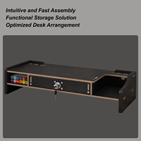 Monitor Stand Riser Ergonomic Height Desktop Storage Shelf Organizer Stand For Computer For Laptop Printer PC TV Screen Pen Home