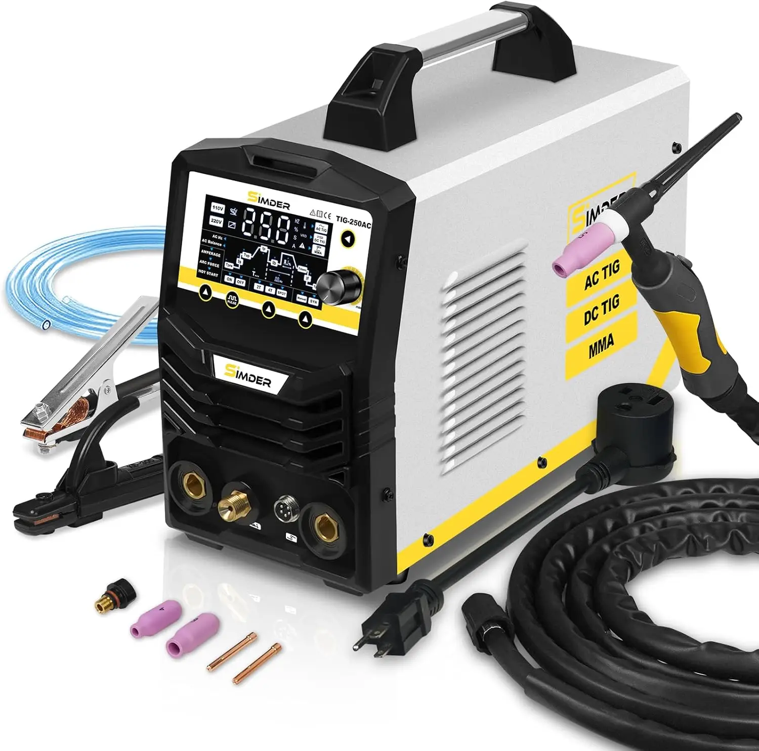 

Ac Dc Pulse Tig Welder 6 In 1 Dual Voltage 110V 220V IGBT Inverter Aluminum Welding Machine Stick Spot Weld For Garage Fabricati
