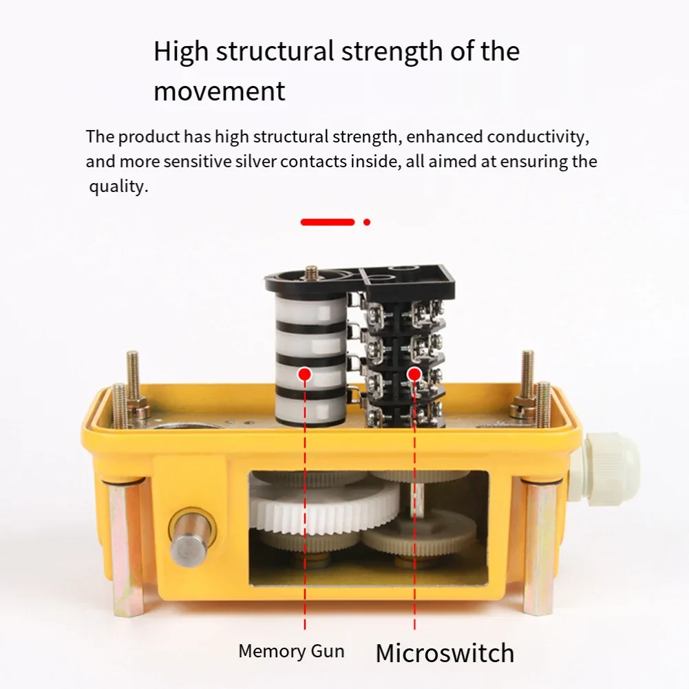 For Industrial Automation Yellow Travel Limit Switch Limit Switch Thickened Resin Shell Adjustable Mechanical Memory