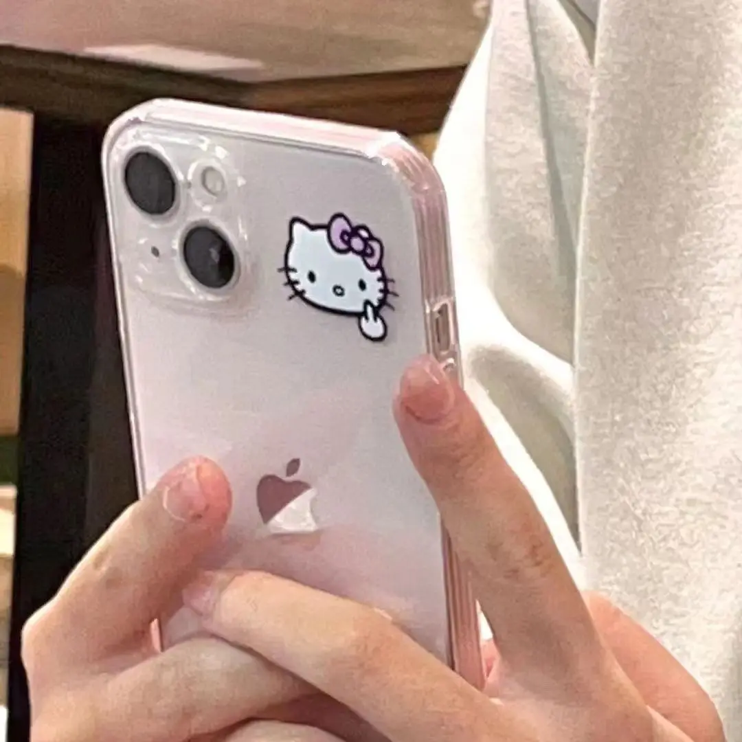 Hello Kitty iPhone15 Mobile Phone Case Kawaii Pochacco Cute 14 13 Plus Pro Max Cartoon Protective Shell Toys Girls Gifts