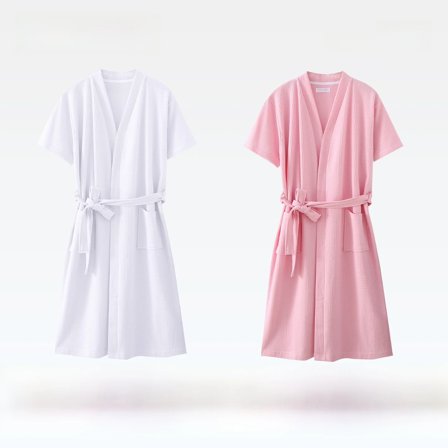 (2-pack) white + pink