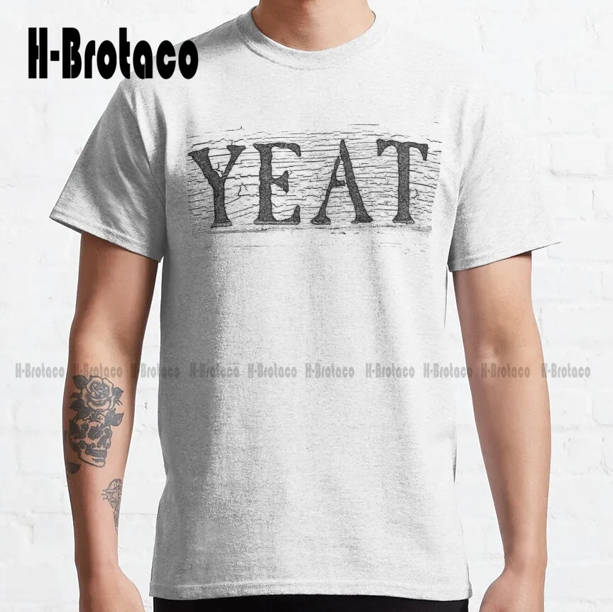 Yeat (Old Wood) Classic T-Shirt Daddy Shirt High Quality Cute Elegant Lovely Kawaii Cartoon Sweet Cotton Tee Shirts Xs-5Xl Retro