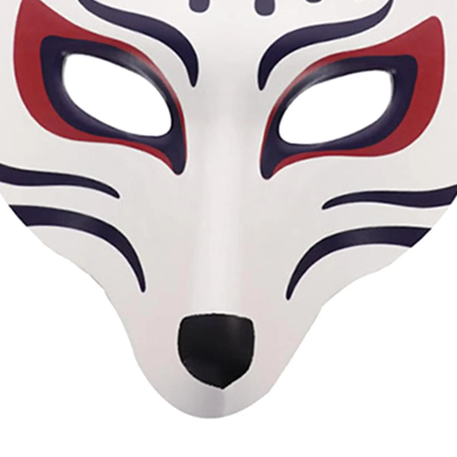 قناع أنيمي الثعلب التنكري قناع الكرة التنكرية مع حزام مطاط أقنعة ثعلب كابوكي اليابانية للمهرجانات وحفلات الهالوين