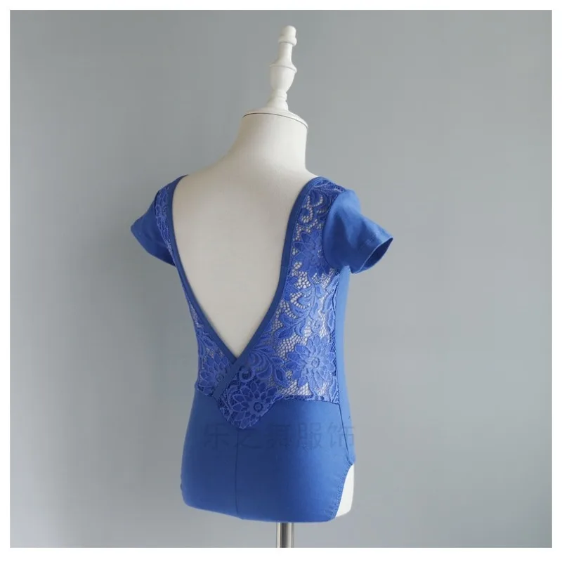 Ballet Dance Leotard Summer Short Sleeve Dancing Outfit Theeper Gymnastics Bodysuit Dance Training Costume Practice Class Wear